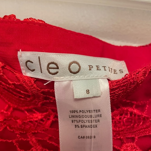 Cleo lace skirt in Red, size 8 😍 - Picture 6 of 7